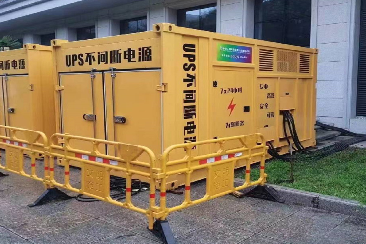 任县发电机租赁施工现场
