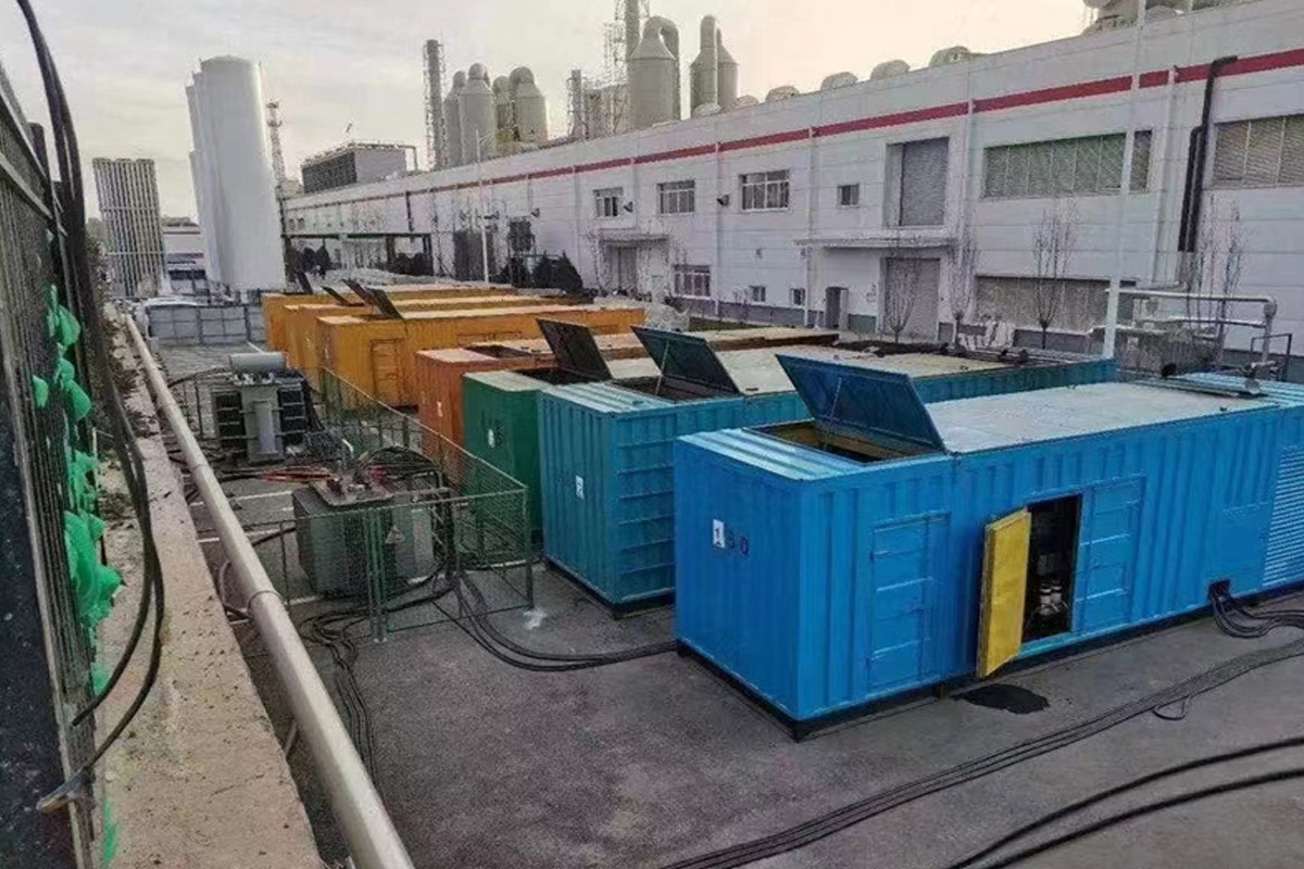 任县发电机租赁施工现场